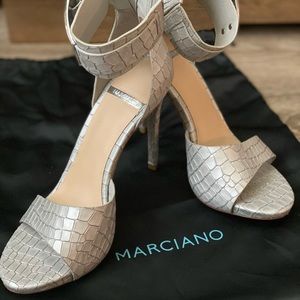 Guess by Marciano grey heels size 7